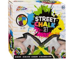 foto van Grafix Krijtspray Street Chalk 9-delig