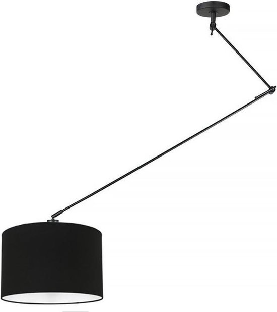 Ylumen - Hanglamp Knik met zwarte kap Ø 40 cm zwart