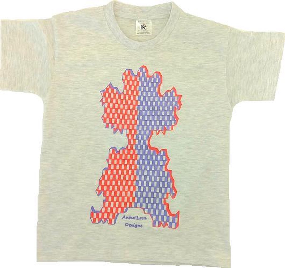 Anha'Lore Designs - Clown - T-shirt - Antraciet - 7/8j (122/128)