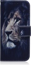 Samsung Galaxy A51 Hoesje - Mobigear - Design Serie - Kunstlederen Bookcase - Lion - Hoesje Geschikt Voor Samsung Galaxy A51