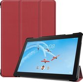 Lenovo Tab P10 Hoes - Mobigear - Tri-Fold Serie - Kunstlederen Bookcase - Rood - Hoes Geschikt Voor Lenovo Tab P10