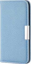 Huawei P40 Hoesje - Mobigear - Classic Serie - Kunstlederen Bookcase - Blauw - Hoesje Geschikt Voor Huawei P40