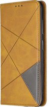 Nokia 3.2 Hoesje - Mobigear - Rhombus Slim Serie - Kunstlederen Bookcase - Cognac - Hoesje Geschikt Voor Nokia 3.2