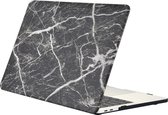 Mobigear Marmer Case Geschikt voor Apple MacBook Pro 15 (2016-2019) - Zwart / Goud