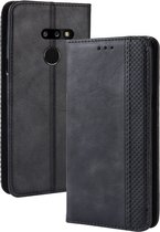 LG G8 ThinQ Hoesje - Mobigear - Sensation Serie - Kunstlederen Bookcase - Zwart - Hoesje Geschikt Voor LG G8 ThinQ