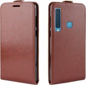 Samsung Galaxy A9 (2018) Hoesje - Mobigear - Serie - Kunstlederen Flipcase - Bruin - Hoesje Geschikt Voor Samsung Galaxy A9 (2018)