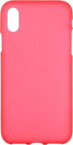 Apple iPhone XS Hoesje - Mobigear - Color Serie - TPU Backcover - Rood - Hoesje Geschikt Voor Apple iPhone XS