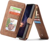 Samsung Galaxy Note9 Hoesje - Caseme - Serie - Kunstlederen Bookcase / 2in1 Case - Bruin - Hoesje Geschikt Voor Samsung Galaxy Note9