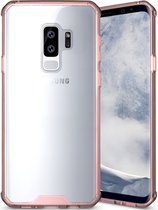 Mobigear Crystal Hardcase voor de Samsung Galaxy S9 Plus - Transparant / Roze
