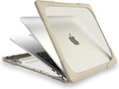 Case geschikt voor Apple MacBook Pro 13 (2016-2019) - Mobigear - Shockproof Serie - Hardcover - Bruin - Geschikt voor Apple MacBook Pro 13 (2016-2019) Cover