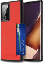 Samsung Galaxy Note 20 Ultra Hoesje - Dux Ducis - Credit Card Serie - Hard Kunststof Backcover - Rood - Hoesje Geschikt Voor Samsung Galaxy Note 20 Ultra