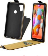 Samsung Galaxy A11 Hoesje - Mobigear - Business Serie - Kunstlederen Flipcase - Zwart - Hoesje Geschikt Voor Samsung Galaxy A11