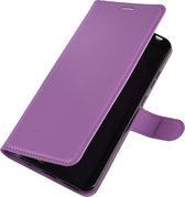 Nokia 5.3 Hoesje - Mobigear - Classic Serie - Kunstlederen Bookcase - Paars - Hoesje Geschikt Voor Nokia 5.3