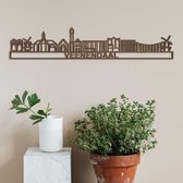 Skyline Veenendaal notenhout - 60cm- City Shapes wanddecoratie
