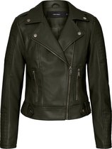 Vero Moda Kerri ULTRA SHORT COATED JACKET NOOS Rosin Groen Dames Jack- Maat S