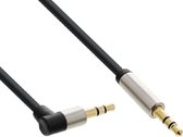 Câble intelligent de prise audio stéréo InLine Premium 3,5 mm / coudé - 0, 50 mètres