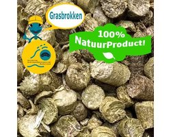 Grasbrokken voor Landschildpadden - Natuurproduct - 500g