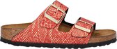 Birkenstock Arizona Dames Slippers Shiny Python Red Narrow-fit | Rood | Microvezel | Maat 42