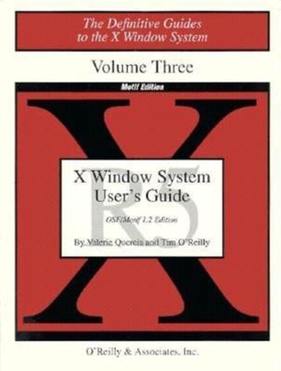 X Window System User's Guide V3 Motif Edition - cover