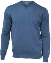 Ivanhoe Longsleeve Cashwool Heren Merinowol Blauw Maat Xl