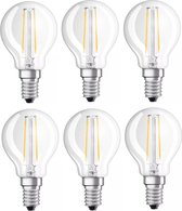 6 stuks Osram led kogellamp E14 1.5W 2700K Helder Niet dimbaar