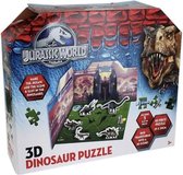 Jurassic World - 3 D - Speelgoed - Puzzel - Kids Puzzel  - Box - 5 Dinosauriërs -  Tranforms Into A 3D Scène !