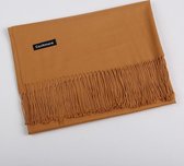 - Stijlvol- Comfortabel - Sjaal - Pashmina - Unisex - Cashmere - Kasjmier - 200X70cm - Licht - Bruin -