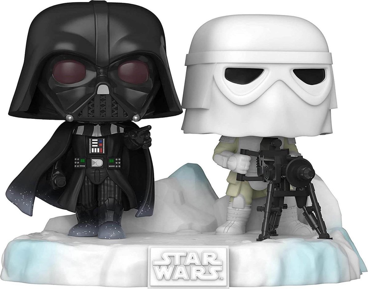 POP! Deluxe, Star Wars: Battle at Echo Base Series - 6 Inch Darth Vader & SnowTrooper #377 Exclusive - Funko
