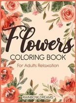 Flowers coloring book for Adults Relaxation