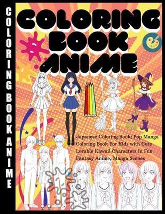 Coloring Book Anime, Anime Acoloring Books | 9781653701285 | Boeken ...
