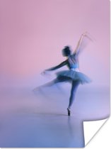 Poster Ballerina die een twirl doet - 30x40 cm