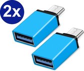Vues USB-C naar USB 3.0 Adapter - Converter Hub - Blauw - OTG Verloop