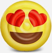 Emoji | Smiley luchtbed XL |  hartjes ogen | Smiley | Hartjes