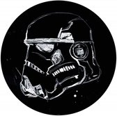 Komar Star Wars Ink Stormtrooper Vlies Zelfklevend Fotobehang 125x125cm rond