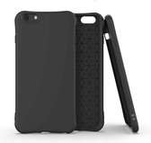 Voor iPhone 6 Plus effen kleur TPU slank schokbestendig beschermhoes (zwart)