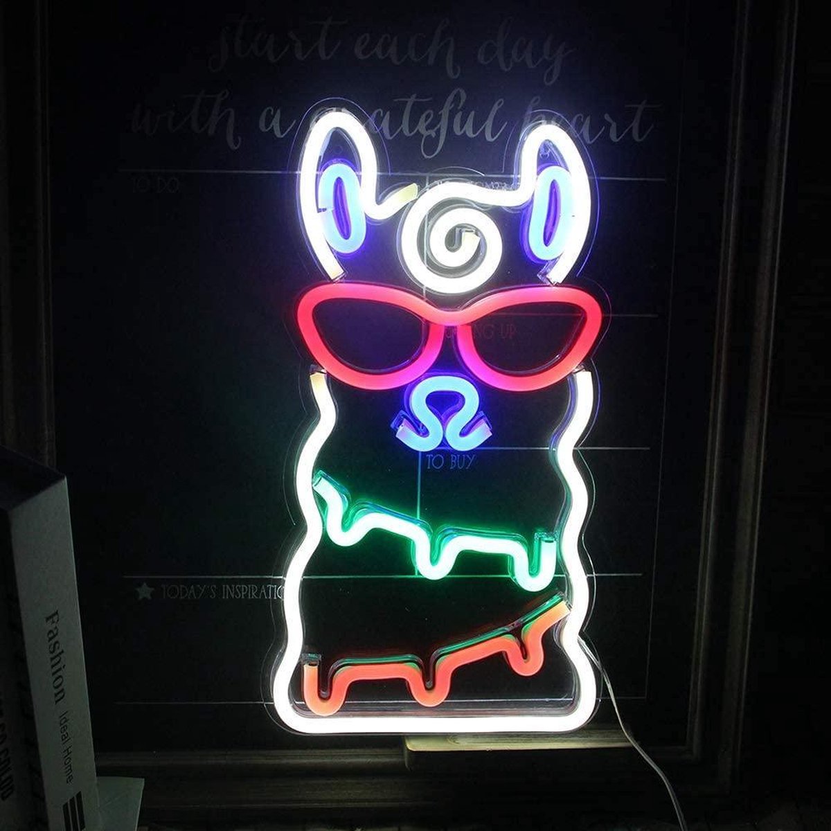 Neon verlichting - Alpaca - Multicolour sfeerlicht - Wandlamp