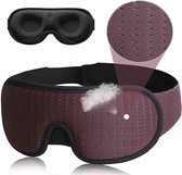 Luxe Slaapmasker - 100% Verduisterend - 3D Ademend Traagschuim - Rood