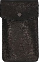 Bear Design Priya Leather Phone Bag - Zwart