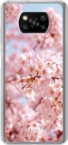 6F hoesje - geschikt voor Xiaomi Poco X3 Pro -  Transparant TPU Case - Cherry Blossom #ffffff