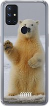 6F hoesje - geschikt voor OnePlus Nord N10 5G -  Transparant TPU Case - Polar Bear #ffffff