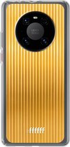 6F hoesje - geschikt voor Huawei P40 Pro -  Transparant TPU Case - Bold Gold #ffffff
