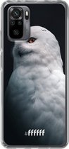 6F hoesje - geschikt voor Xiaomi Redmi Note 10 Pro -  Transparant TPU Case - Witte Uil #ffffff