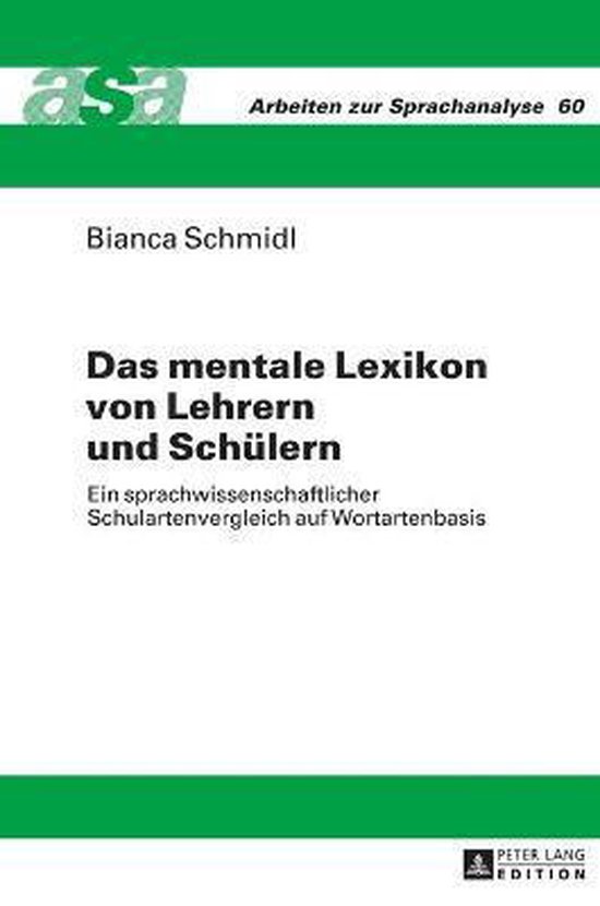 Das mentale Lexikon von Lehrern und Schülern - cover