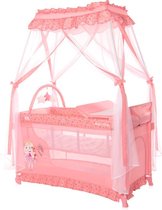 Lorelli Magic sleep Campingbedje inclusief verschoningskussen- klamboe - campingbedjes Geschikt voor newborn baby's Pink