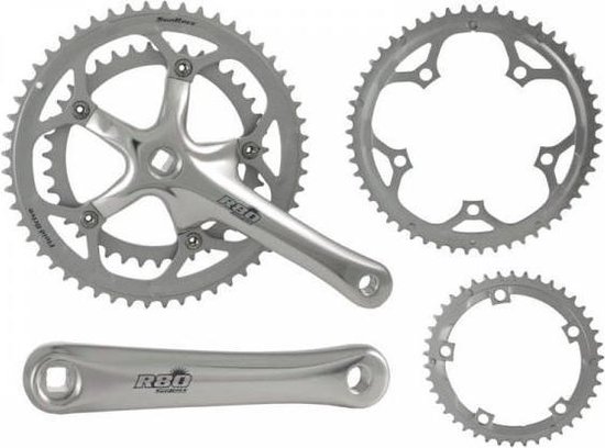 Crankstel 8-speed Sunrace FCR8183 53/39T + extra 52/42T van Merkloos — afbeelding 5
