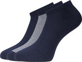 Comfortabel & Zijdezacht Bamboo Basics Dani - Bamboe Sneaker Sokken (Multipack 3 stuks) Heren / Dames - Navy Gestreept - 35-40