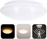 LED Plafondlamp ø 33 cm met bewegingssensor - Indoor & Outdoor - Warm wit
