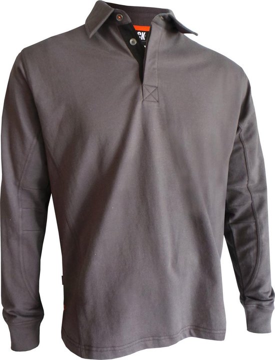 Herock Troja Polo Manches Longues - Grijs - Taille L - Essentials