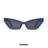 PHRAMES® - Zoë Midnight Blue – Zonnebril – Gepolariseerd – Dames - UV400 - Compleet met beschermhoes en lensdoekje