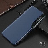 Smart View Window Flip Cover met Magneetsluiting voor Galaxy A72 _ Marineblauw